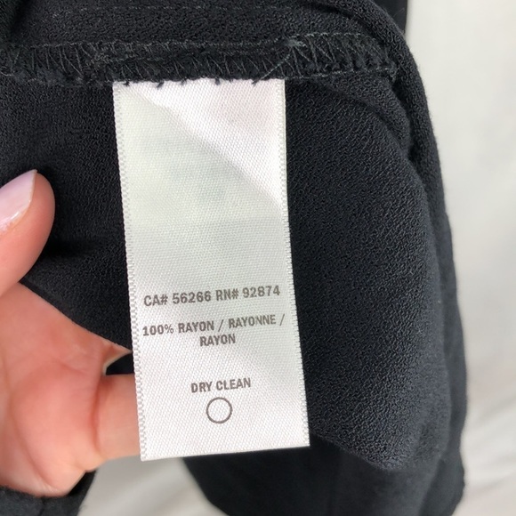 Splendid - Black Stella Faux-Wrap Dress - X Small - Picture 8 of 9